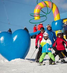 Skiing at Katschi