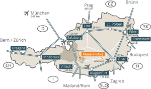 Austria map - Mauterndorf