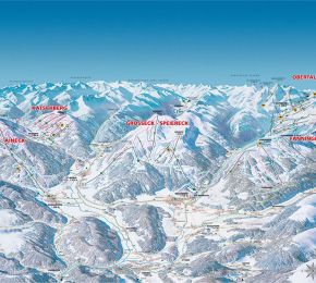 Panoramakarte - Skigebiete Lungau